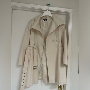 Guess cream pea coat NWT